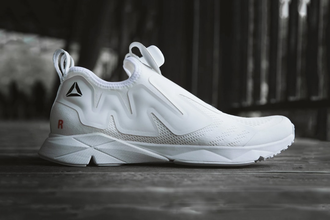 Reebok Pump‎ Supreme Engine Ultraknit Trainer Athletic Shoes Light White 11.5 Reebok Pump Supreme UltraKnit Triple White | SneakerFiles main image 4