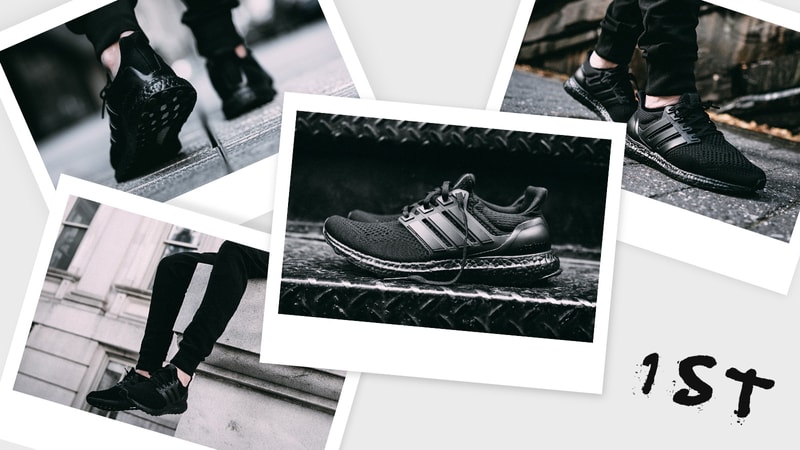 adidas UltraBOOST, Triple Black, Black