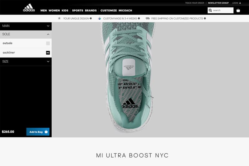 adidas mi adidas UltraBOOST NYC Flagship