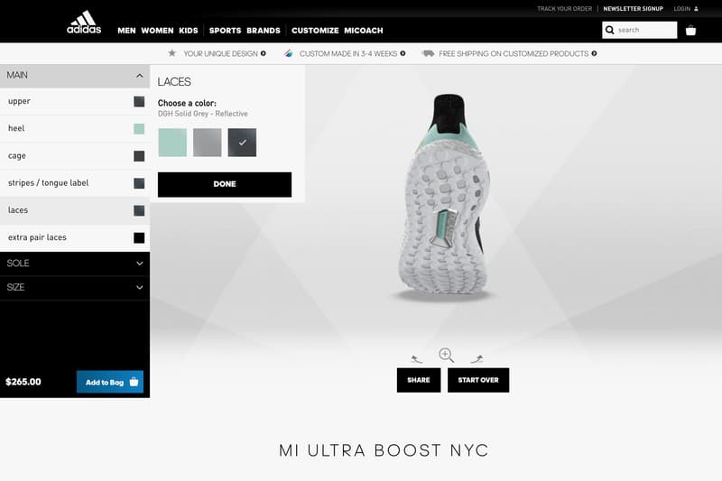 adidas mi adidas UltraBOOST NYC Flagship