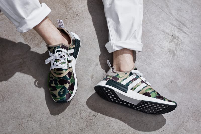 adidas Originals x BAPE 2016 Fall Winter Collection A Bathing Ape Three Stripes Japan Germany Camo Ape Head