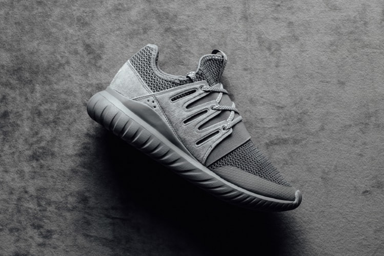 The adidas Originals Tubular Radial Receives a Charcoal Colorway