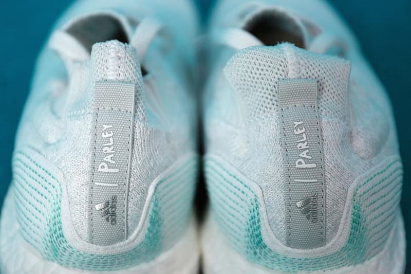 adidas x Parley Ocean UltraBOOST Uncaged A Closer Look Three Stripes Sneakers White BOOST midsole Teal World Ocean's Day