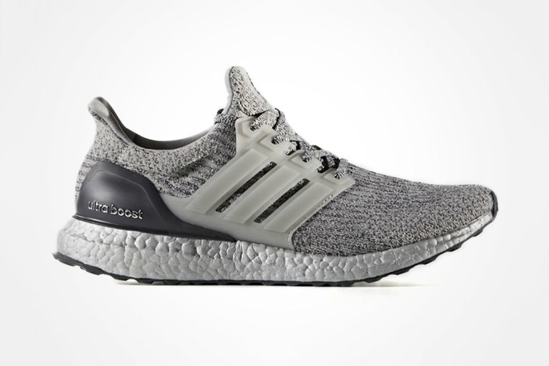 adidas UltraBOOST 3.0 Silver Colorway Three Stripes BOOST Technology TPU Cage