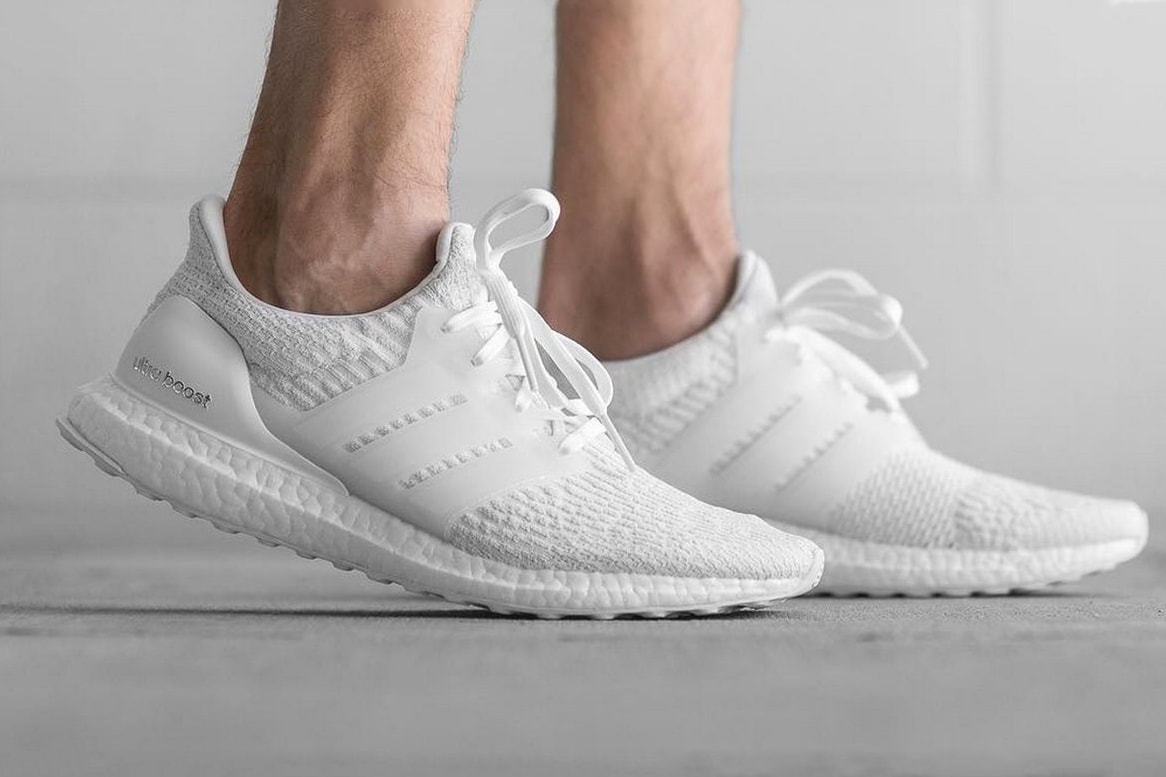 adidas UltraBOOST 3.0 "Triple White" and UltraBOOST 3.0 "Black" Release Date Three Stripes