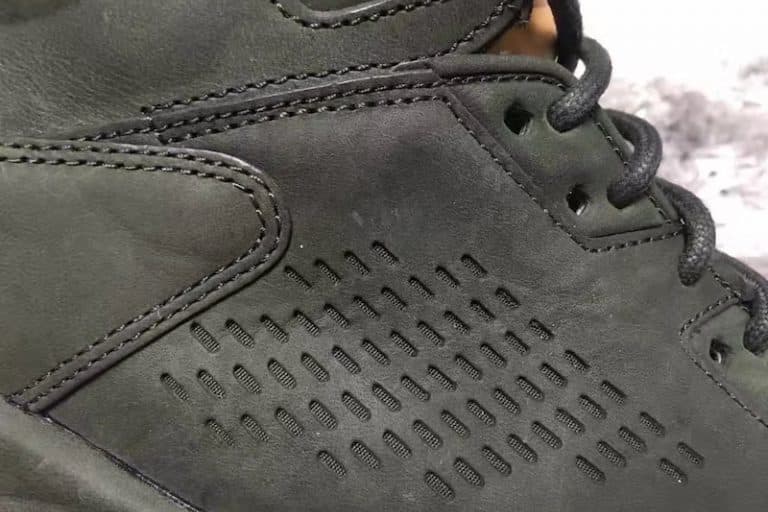 Air Jordan 5 Leather dark olive green leather tan tongue