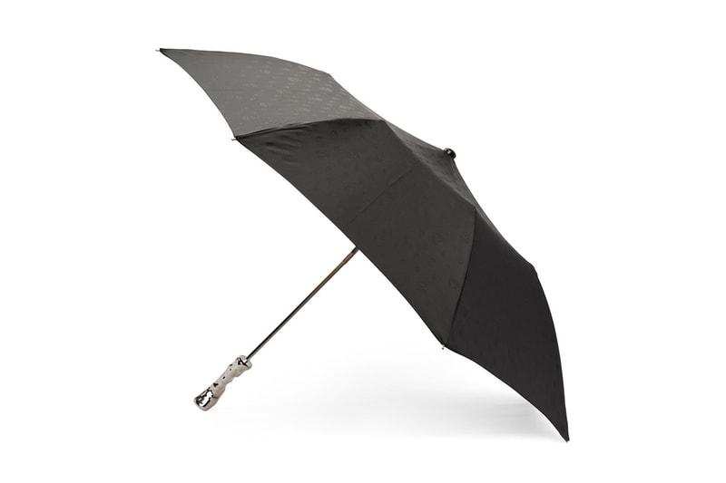 Alexander McQueen 3D-Printed Skull Umbrella black silver