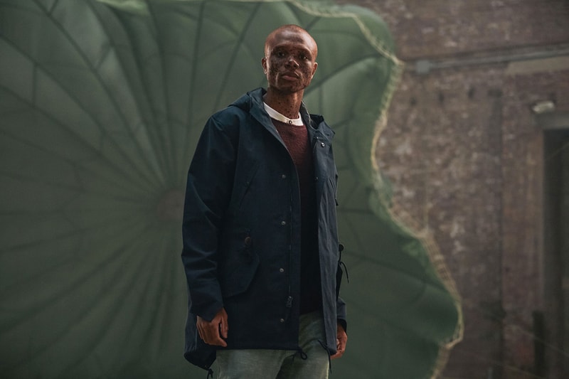 Ace Hotel Alpha Industries Waterproof Fishtail Parka navy nylon