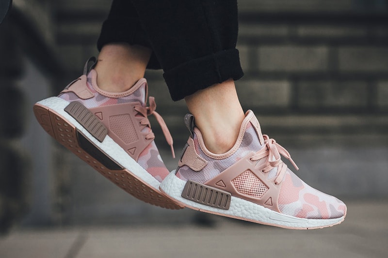 adidas NMD XR1 "Duck Camo" Pack on Foot Look 2016 Fall Winter Sneakers Green Black Pink Blue White