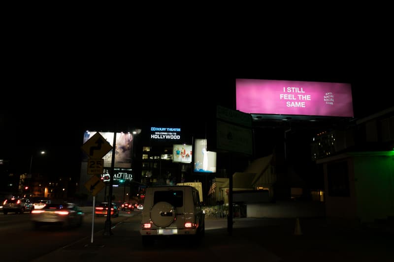 Anti Social Social Club Hollywood Billboard