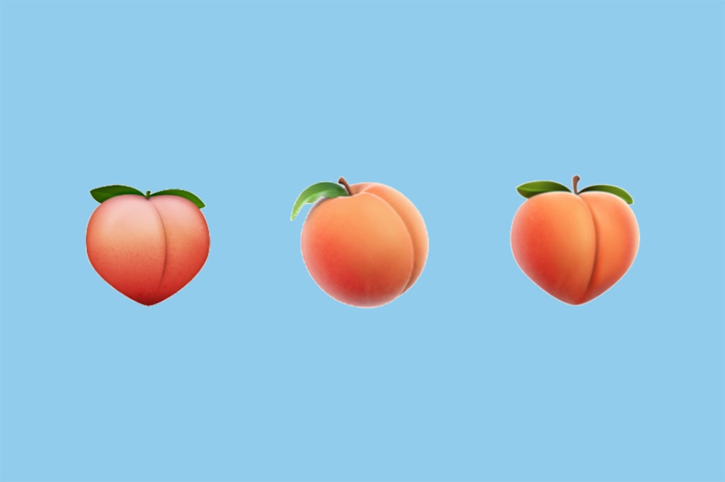 Apple iOS PEach Butt Emoji
