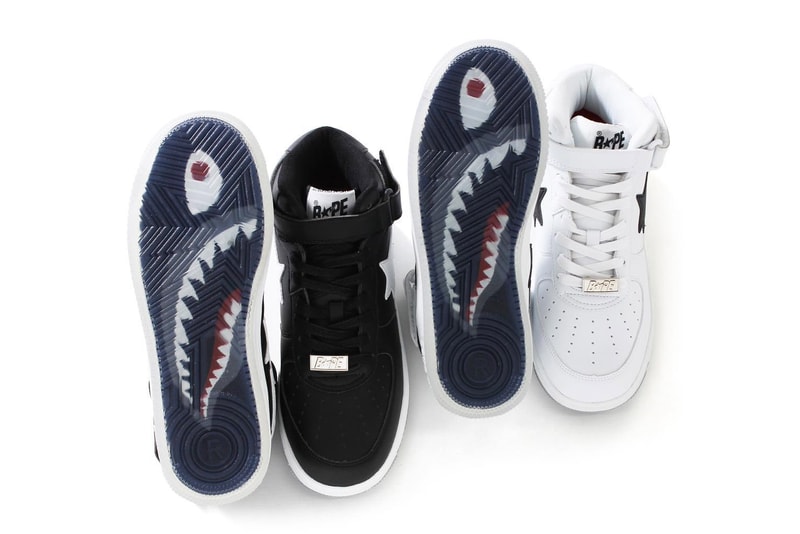 BAPE BAPE STA Mid Shark Black White