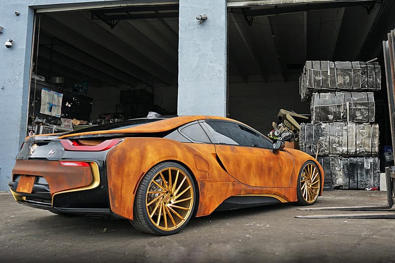 BMW i8 Rust Wrap Custom Car