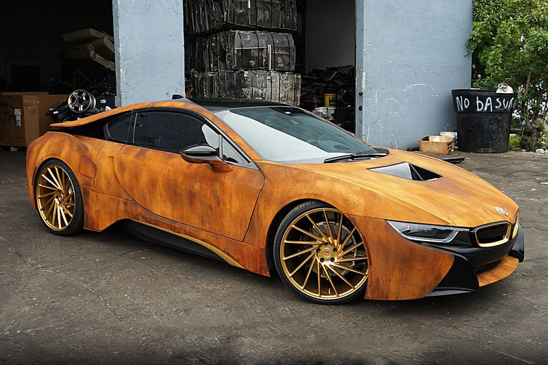 BMW i8 Rust Wrap Custom Car