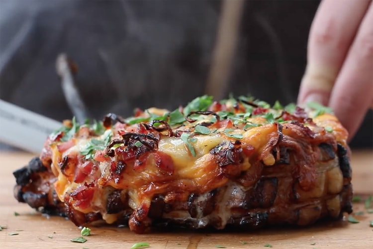The Gorging Continues With This Cheesy Bacon-Covered Pork Steak Tutorial