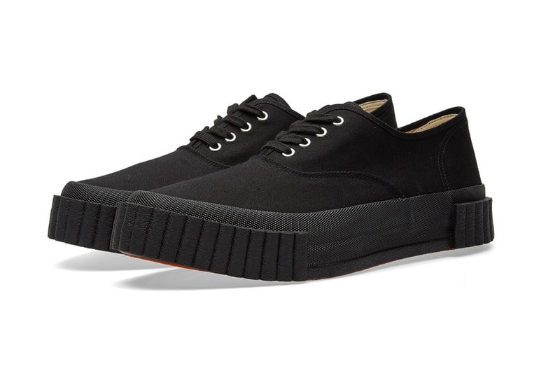 COMME des GARÇONS GANRYU Chunky Canvas Sneakers black