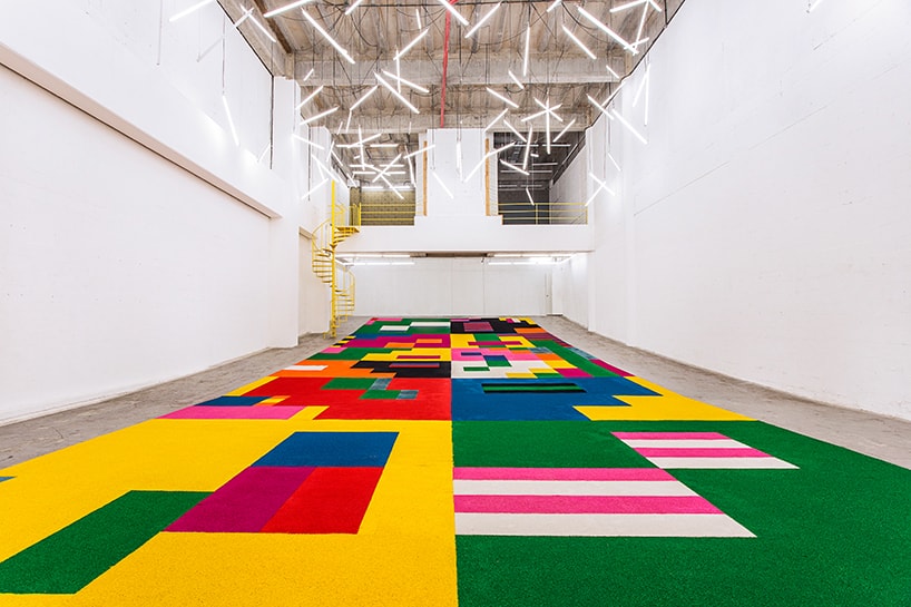 Craig and Karl Sawdust Carpet for Showcase ITCH in Guatemala City