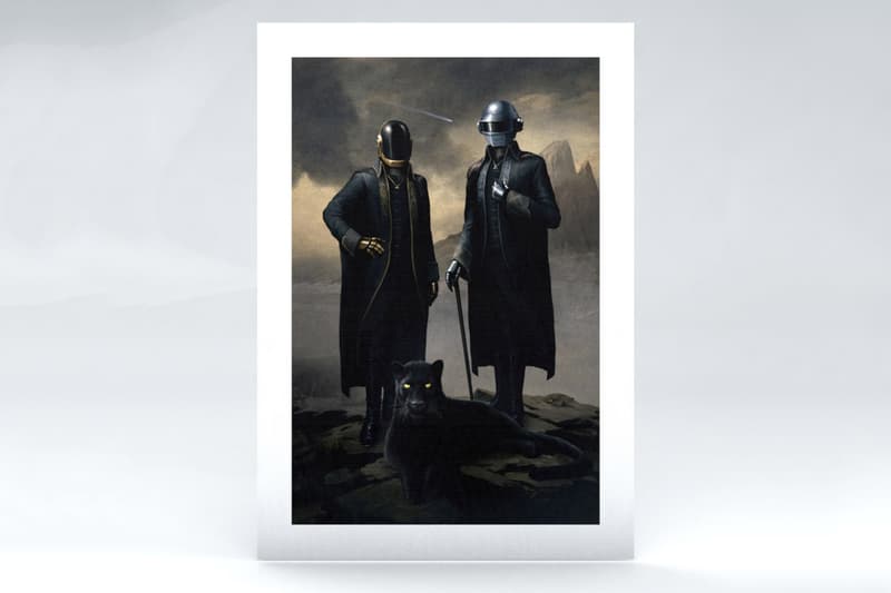 Daft Punk Portrait Painting The Weeknd Starboy Video