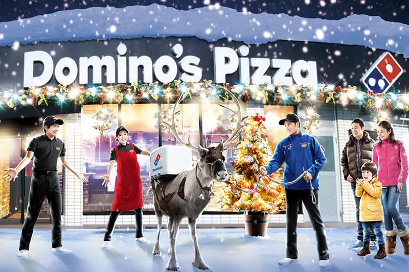 Dominos Delivery Reindeer