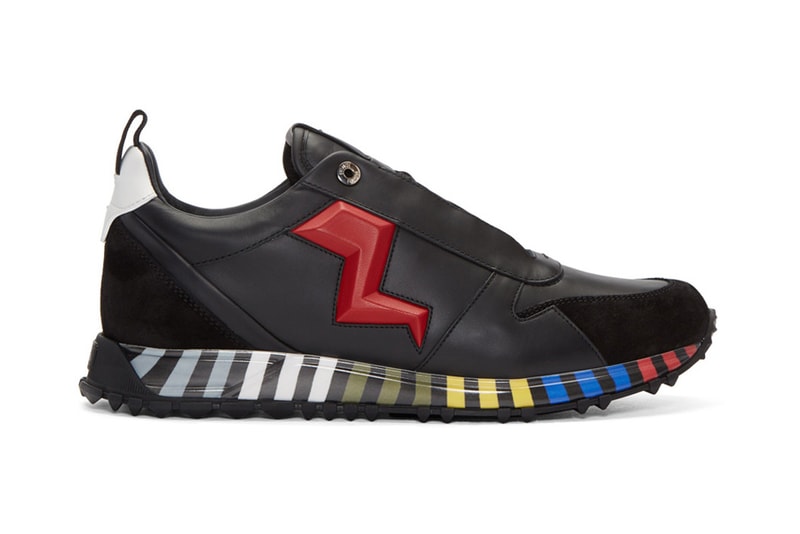 Fendi Bolt Sneaker black red leather