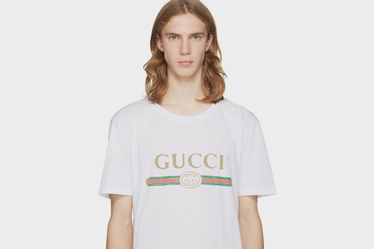 Gucci Drops Printed Tee Online at SSENSE