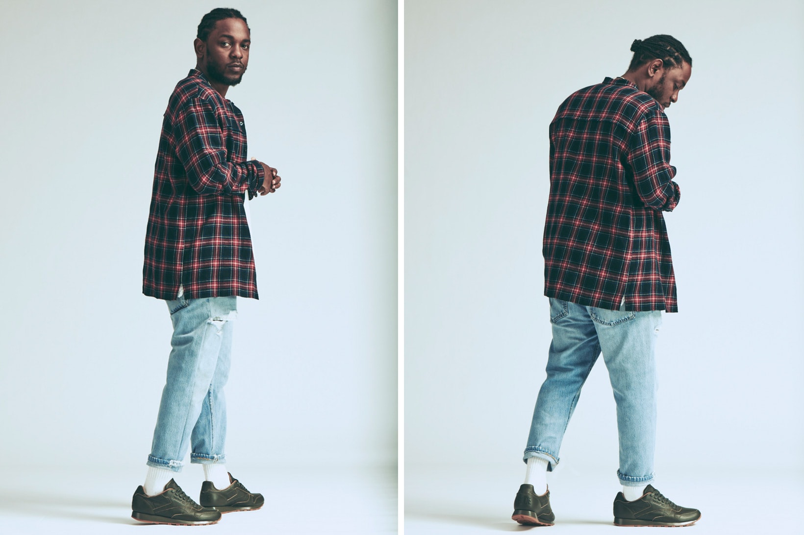 Kendrick Lamar Reebok Classic Leather Red Blue Green