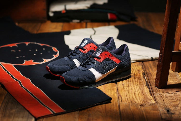 KICKS LAB. Crafts a "Hikeshi Hanten" Rendition of the ASICS GEL-Lyte III