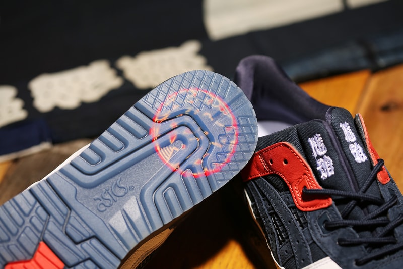 KICKS LAB ASICS GEL Lyte III Hikeshi Hanten Japanese Fireman Coat