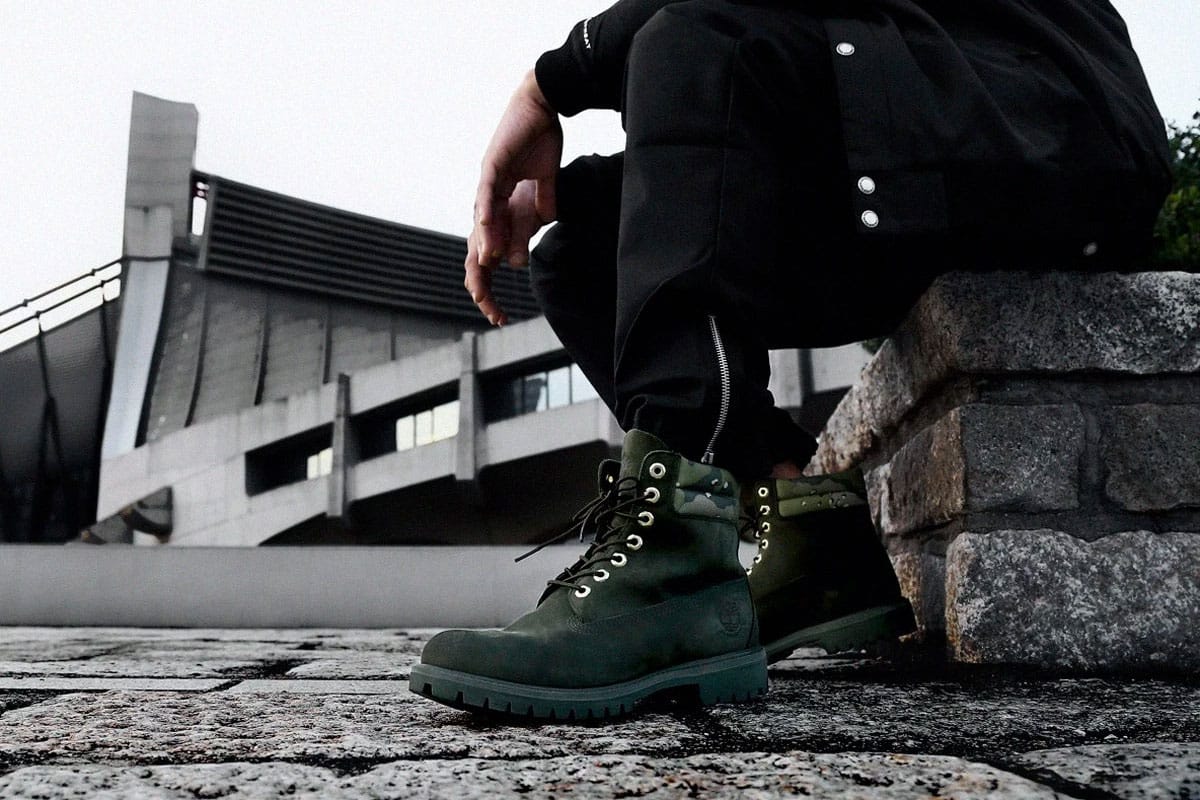 forest green timberland boots