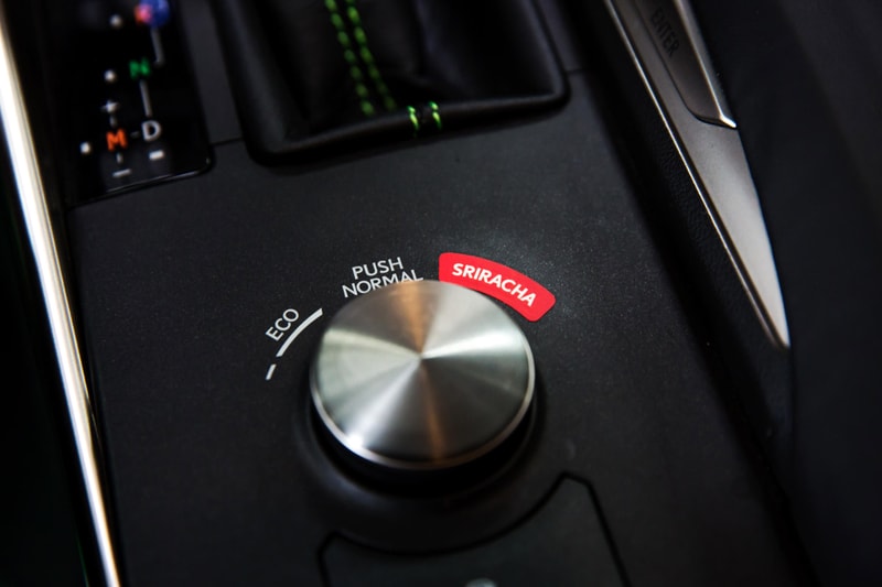 Lexus Sriracha IS red green