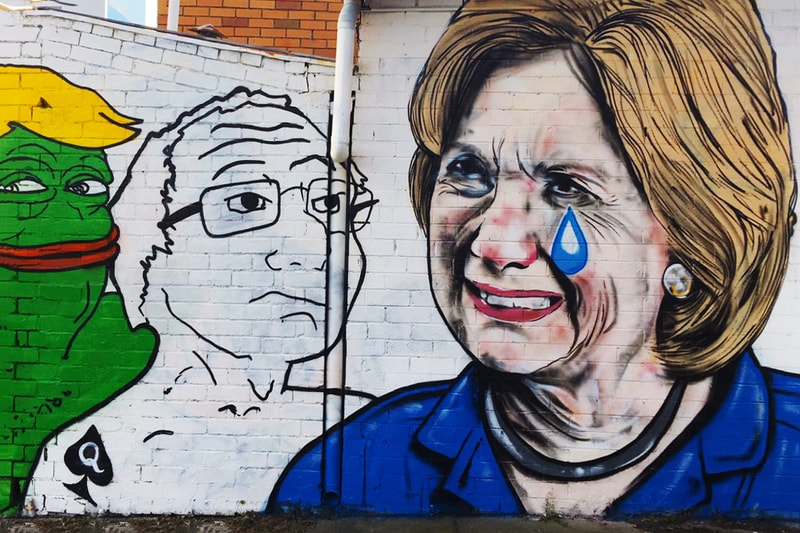 Lushsux Bring Cash Exhibit Art Donald Trump Hillary Clinton