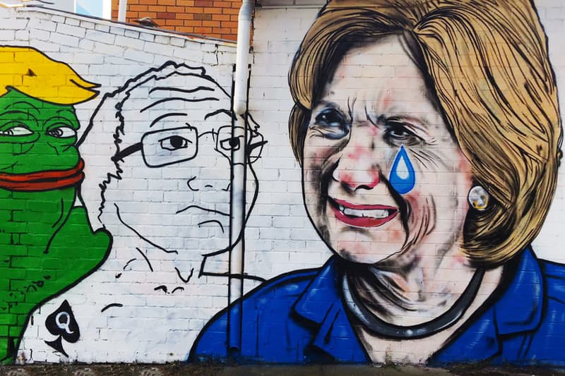 Lushsux Bring Cash Exhibit Art Donald Trump Hillary Clinton