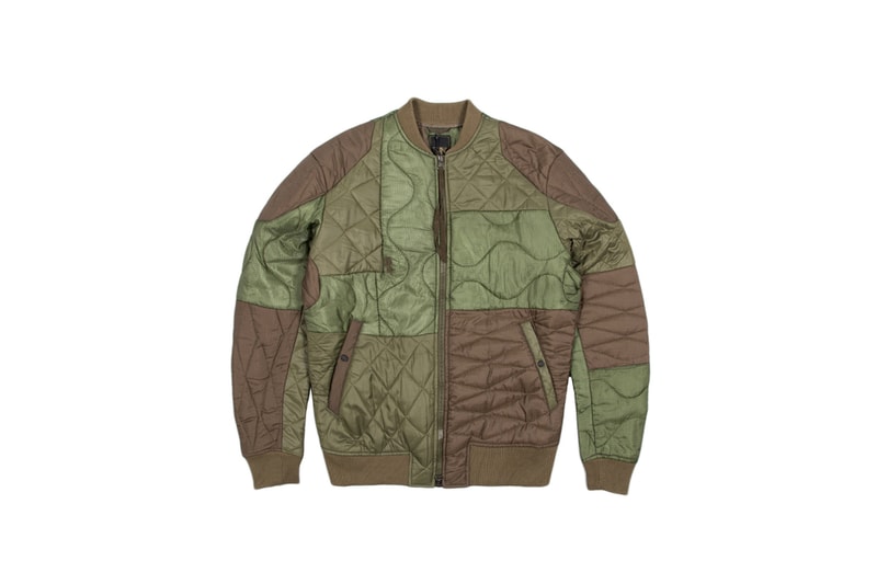 maharishi Upcycled Vintage Army Liners green