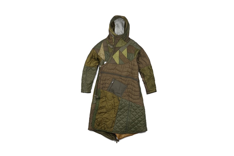 maharishi Upcycled Vintage Army Liners green
