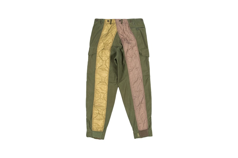 maharishi Upcycled Vintage Army Liners green