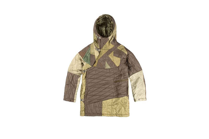 maharishi Upcycled Vintage Army Liners green