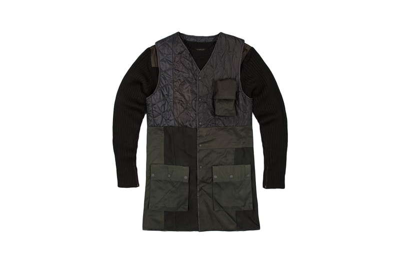 maharishi Upcycled Vintage Army Liners green