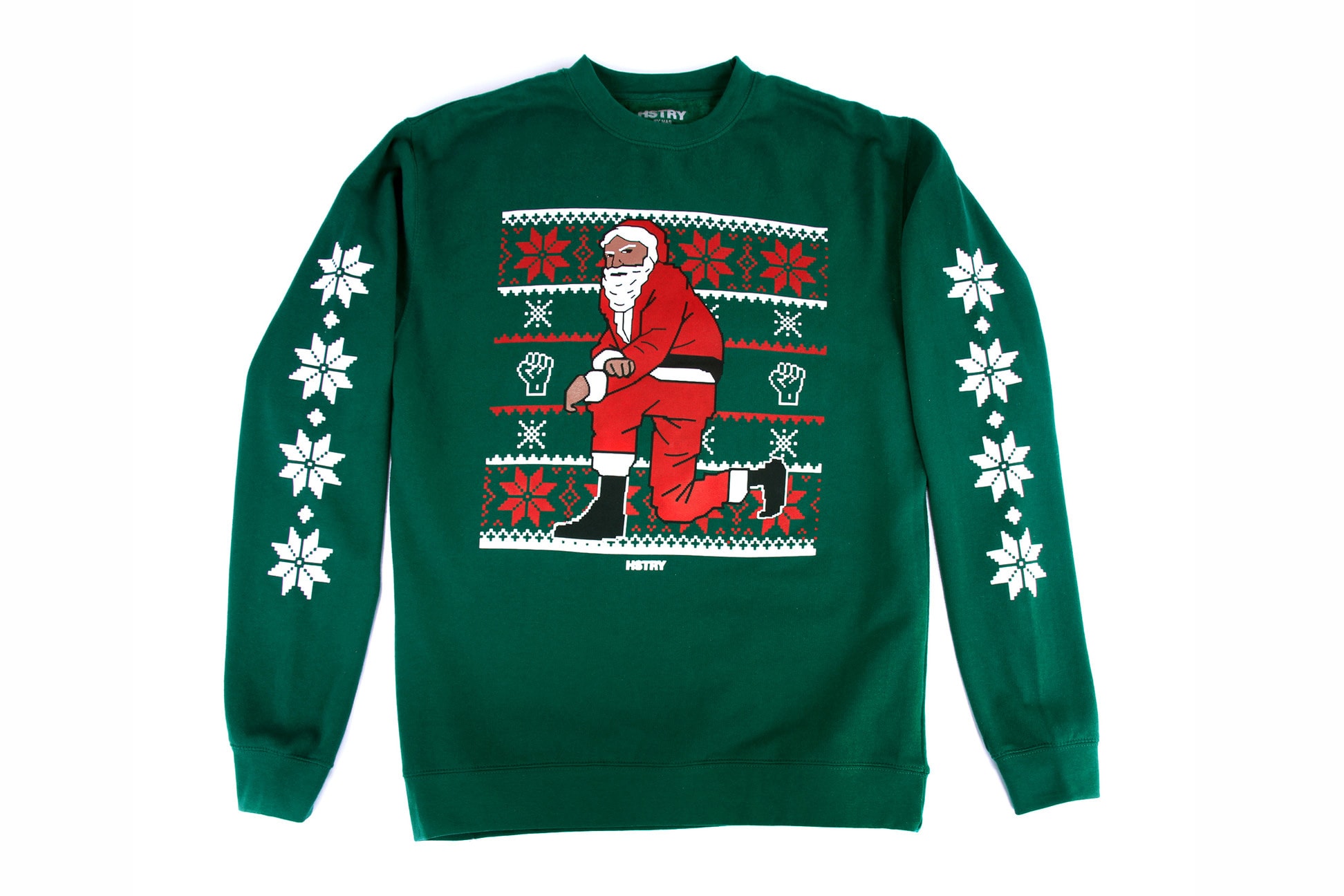 Nas Kneeling Santa 2016 Christmas Sweaters HSTRY The Center for Court Innovation