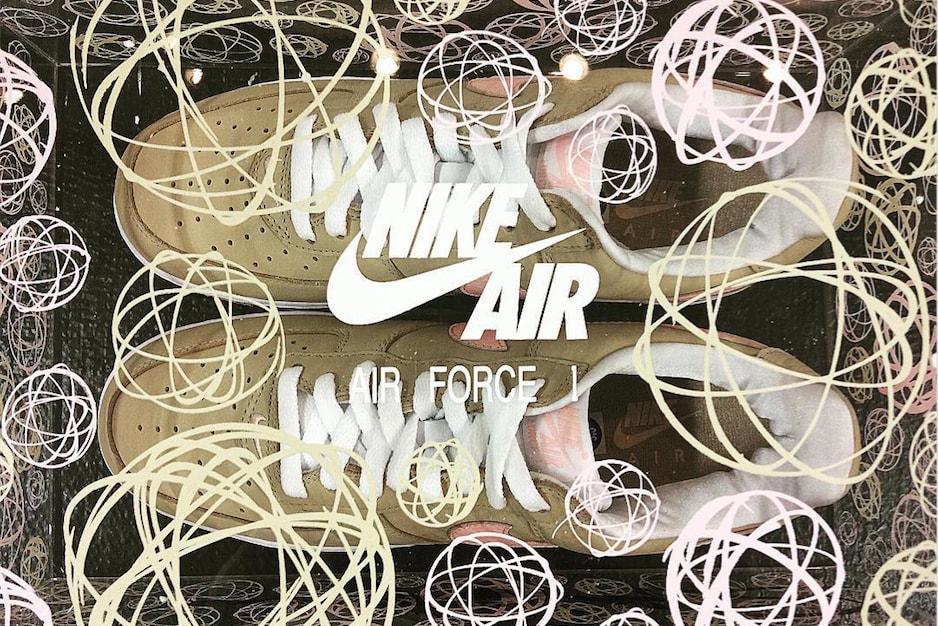Nike Air Force 1 Linen KITH Futura Collaboration Ronnie Fieg