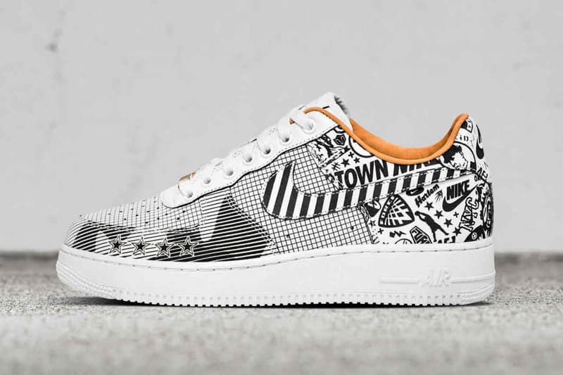 Nike Air Force 1 NYC White Blue Orange