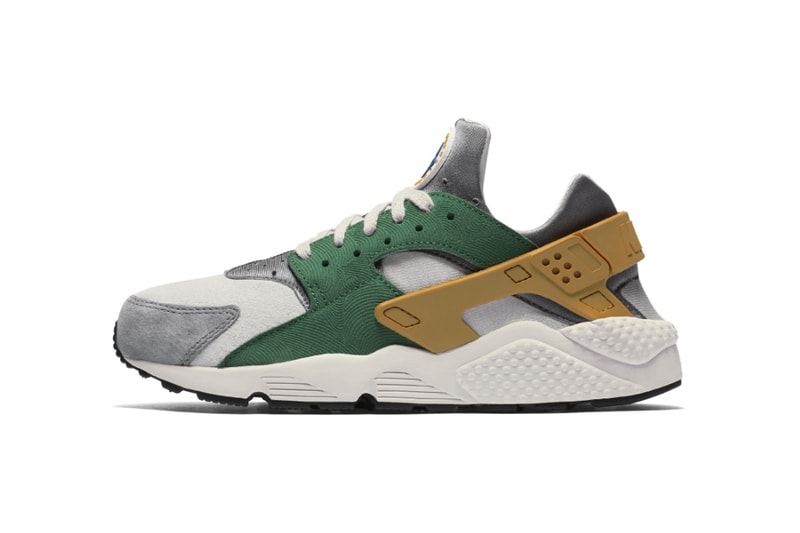 Nike Air Huarache SE Pine Green Gold Leaf