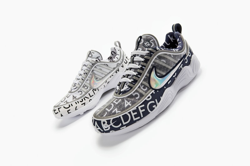NikeLab x Roundel Air Zoom Spiridon White Navy Images