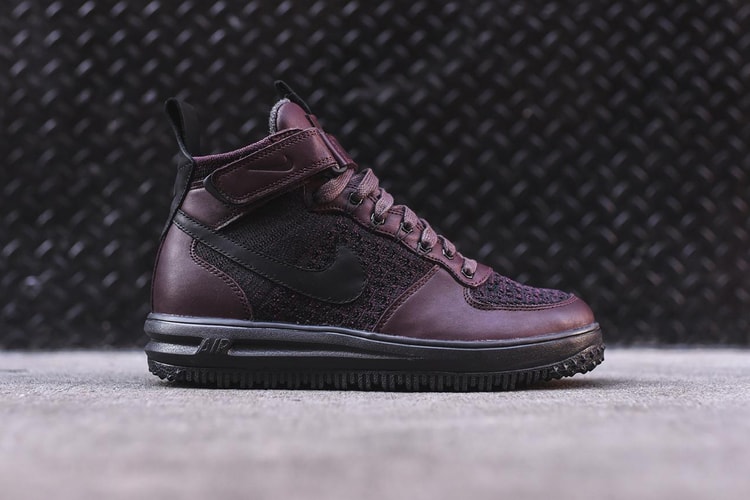 The Nike Lunar Force 1 Flyknit Workboot Goes Bold in Burgundy