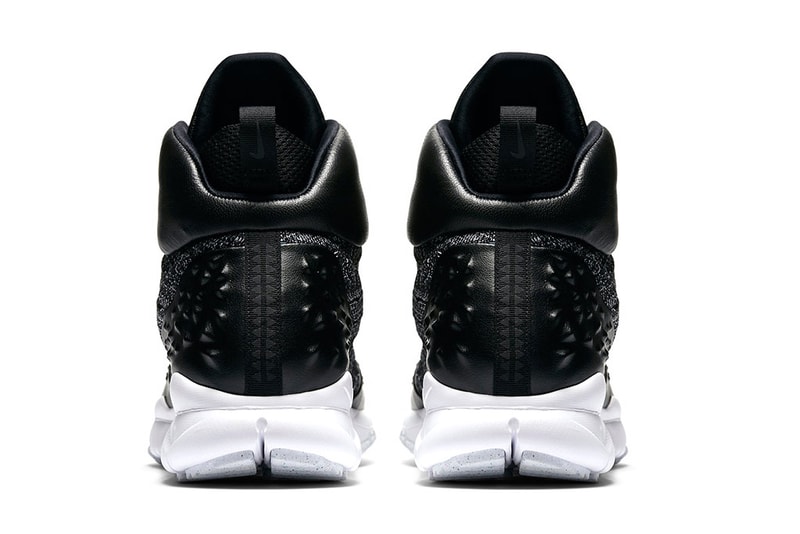 Nike Lupinek Flyknit Oreo Black and White Shoes Sneakers Black Leather White Midsole Traction