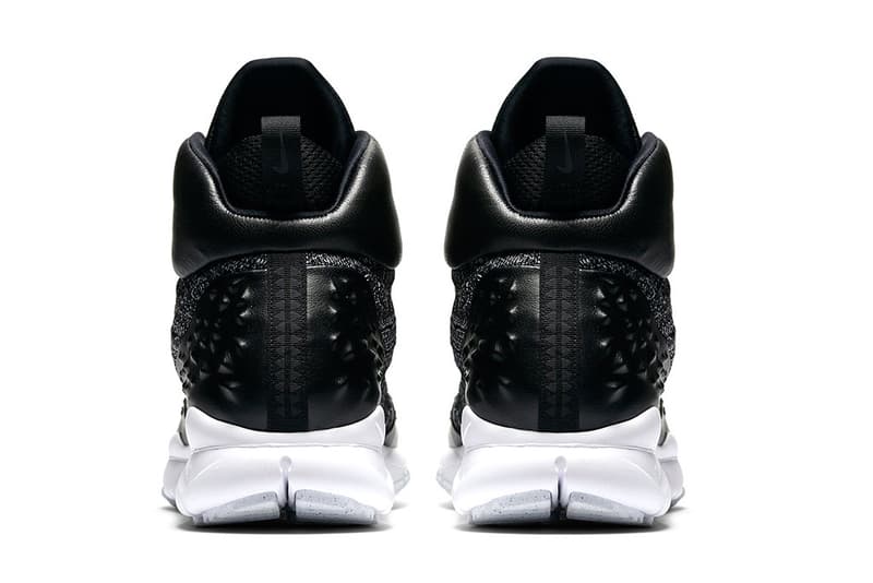 Nike Lupinek Flyknit Oreo Black and White Shoes Sneakers Black Leather White Midsole Traction