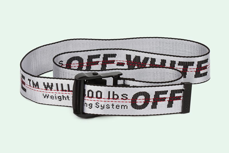 off white industrial belt sale