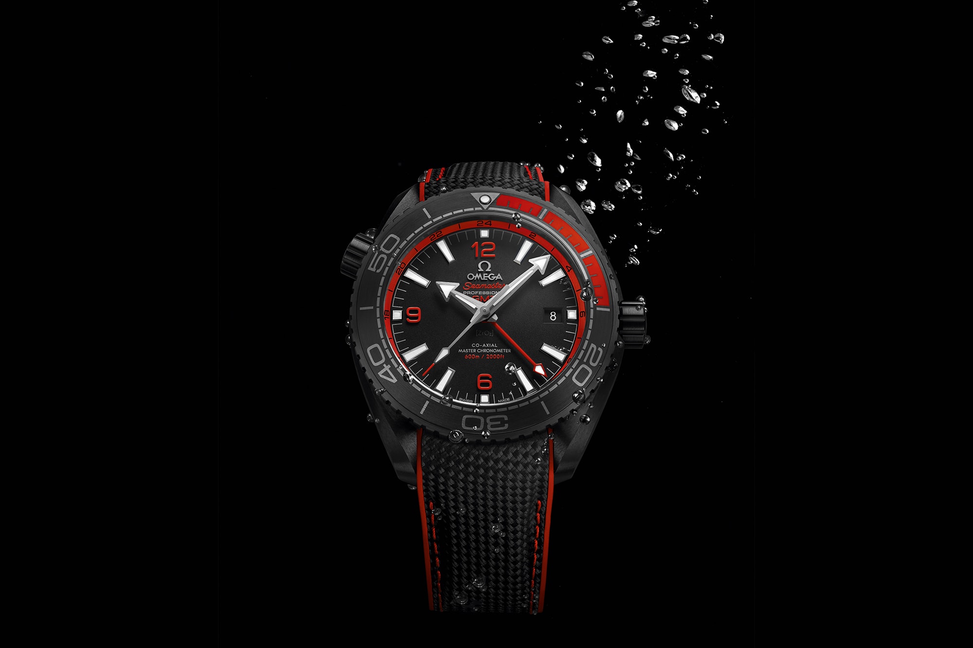OMEGA Seamaster Planet Ocean Deep Black Watch Collection In Sedna Gold Blue Red Black Editions