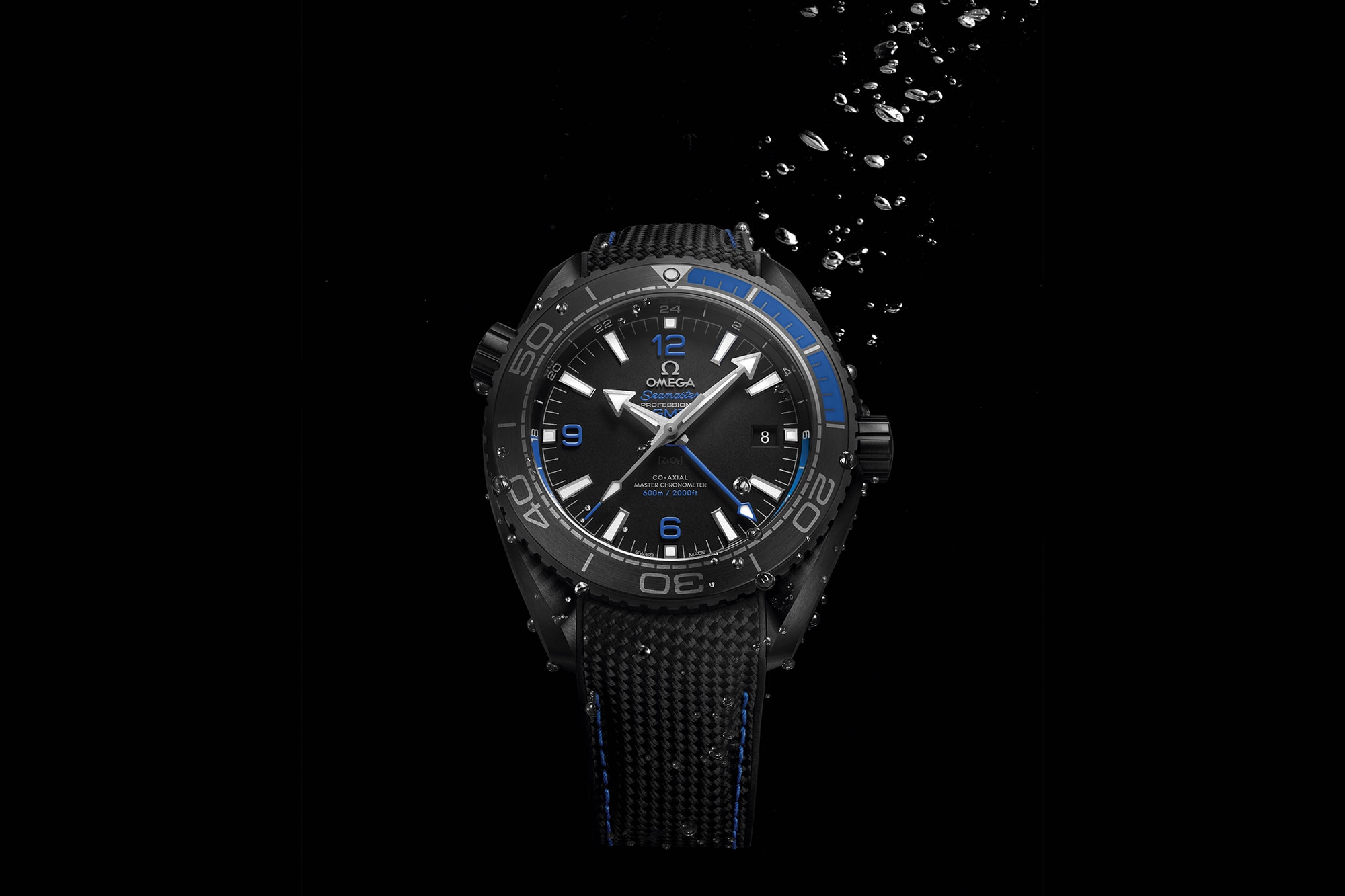 OMEGA Seamaster Planet Ocean Deep Black Watch Collection In Sedna Gold Blue Red Black Editions