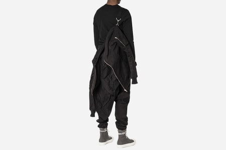 This Rick Owens DRKSHDW Padded Flight Jacket Offers a Unique Carrying Option