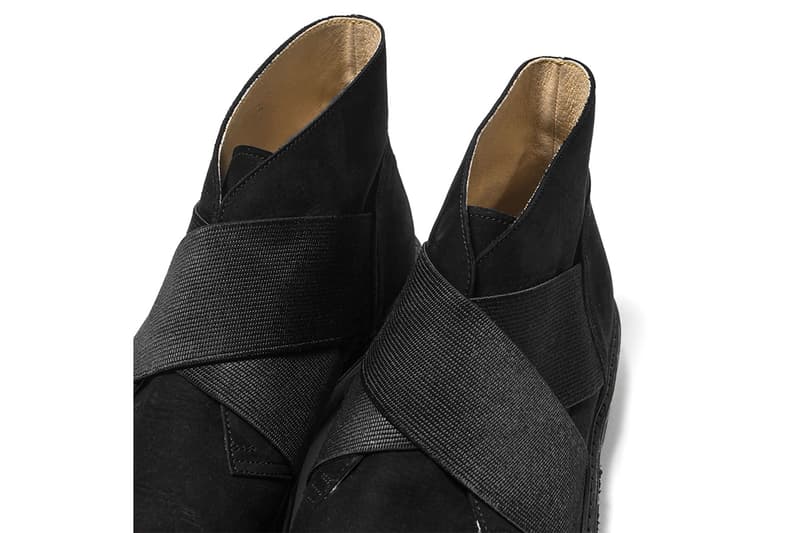 Sasquatchfabrix Desert Boot Slip On black suede